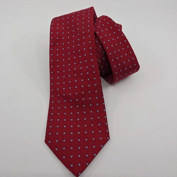 Brooks Brothers Other - Brooks Brothers "346" Men's Pure Silk Tie Red Geometric Made in the USA Modern